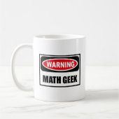Warnende MATHEGEEK Tasse (Links)