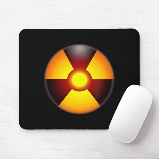 Warnende nukleare Strahlung Mousepad (Mit Mouse)