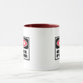Warnende OBOE SPIELER Tasse (Zentrum)