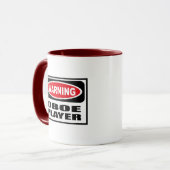 Warnende OBOE SPIELER Tasse (Vorderseite Links)