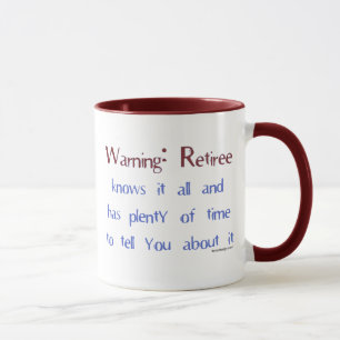Warnende Rentner-Tasse Tasse