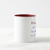 Warnende Rentner-Tasse Tasse (Zentrum)