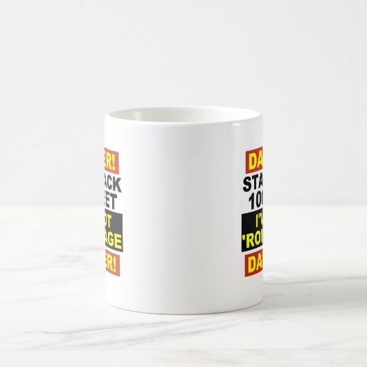 Warnende Roid Strecke Kaffeetasse (Mittel)