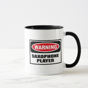 Warnende SAXOPHONE-SPIELER Tasse