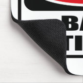 Warnende SCHLECHTE HALTUNG Mousepad (Ecke)