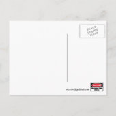 Warnende SCHWANGERE Postkarte (Rückseite)
