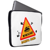 Warnende Spiel-Neopren-Laptop-Hülse 15" Laptopschutzhülle (Vorne Rechts)