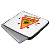 Warnende Spiel-Neopren-Laptop-Hülse 15" Laptopschutzhülle (Vorne Knopf)