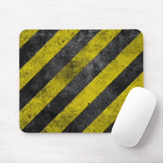Warnende Streifen Mousepad (Mit Mouse)