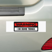 warnende stumme Sachen Autoaufkleber (Auf Auto)