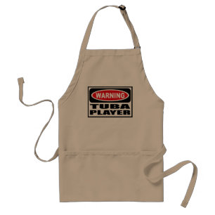 Warnende TUBA-SPIELER Schürze