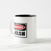 Warnende WALISER-Tasse Zweifarbige Tasse (Vorderseite Links)