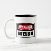 Warnende WALISER-Tasse Zweifarbige Tasse (Links)