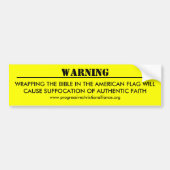 "Warnender" Autoaufkleber (Vorne)