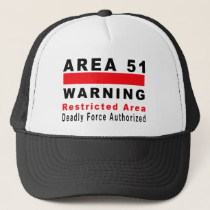 Warnender Bereich 51 Truckerkappe
