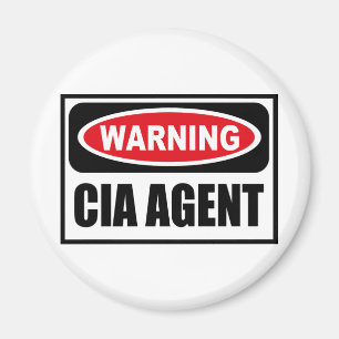 Warnender CIA-AGENT Magnet