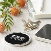 Warnender Englischlehrer Schlüsselanhänger (Seite)