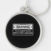 Warnender Englischlehrer Schlüsselanhänger (Vorne)