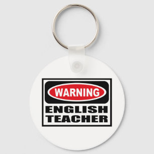 Warnender ENGLISCHLEHRER Schlüsselkette Schlüsselanhänger