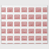 Warnender hardcoreGamer Geschenkpapier (Flach)