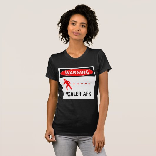 Warnender Heiler AFK T-Shirt (Vorne ganz)
