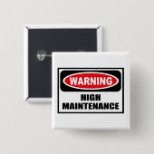 Warnender HOHE WARTUNG Knopf Button (Vorne & Hinten)