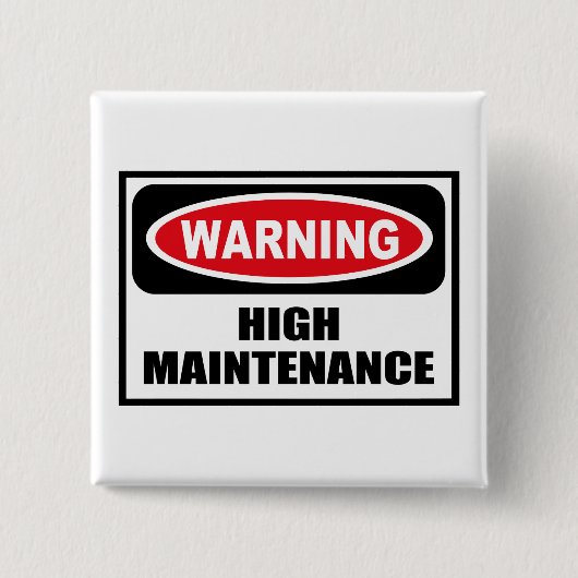 Warnender HOHE WARTUNG Knopf Button (Vorderseite)
