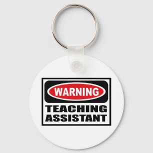 Warnender LEHRASSISTENT Schlüsselkette Schlüsselanhänger