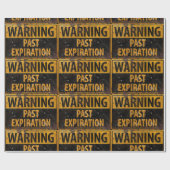 WARNENDER letzter Verfall - schmutziges Geschenkpapier (Flach)