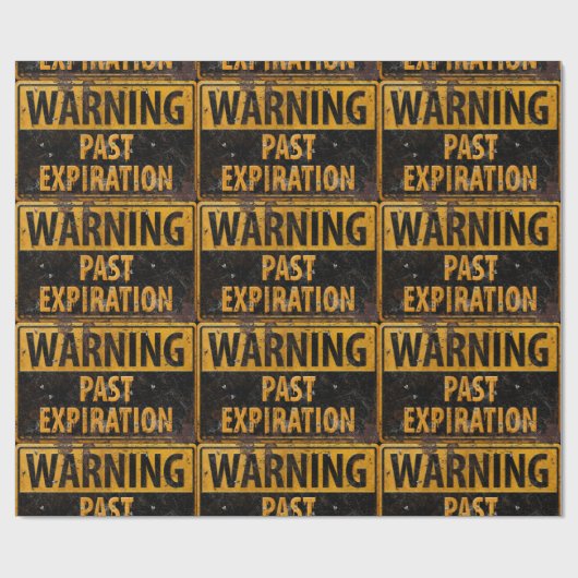 WARNENDER letzter Verfall - schmutziges Geschenkpapier (Flach)