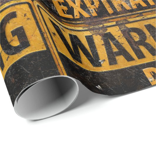 WARNENDER letzter Verfall - schmutziges Geschenkpapier (Rolleneckpunkt)