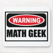 Warnender MATHE-AUSSENSEITER Mousepad (Vorne)