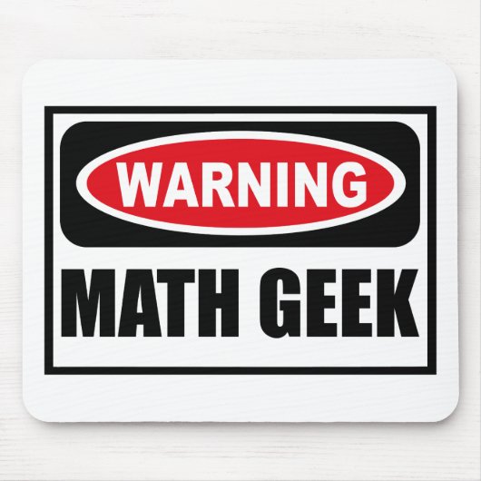 Warnender MATHE-AUSSENSEITER Mousepad (Vorne)