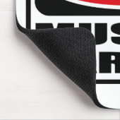 Warnender MUSKEL-AUTO-FAN Mousepad (Ecke)