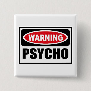 Warnender PSYCHISCHER Knopf Button