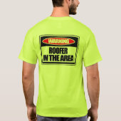 Warnender Roofer im Bereich T-Shirt (Rückseite)