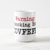 Warnender Smocking heißer covfefe Trumpf zitieren Kaffeetasse (Mittel)