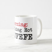 Warnender Smocking heißer Covfefe Trumpf zitieren Kaffeetasse (VorderseiteRechts)