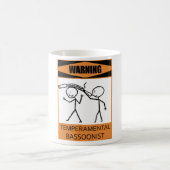 Warnender Temperamental Bassoonist Kaffeetasse (Mittel)