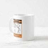 Warnender Temperamental Clarinetist Kaffeetasse (Vorderseite Links)