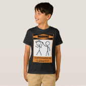Warnender Temperamental Clarinetist T-Shirt (Vorne ganz)