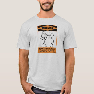 Warnender Temperamental Dobro-Spieler T-Shirt