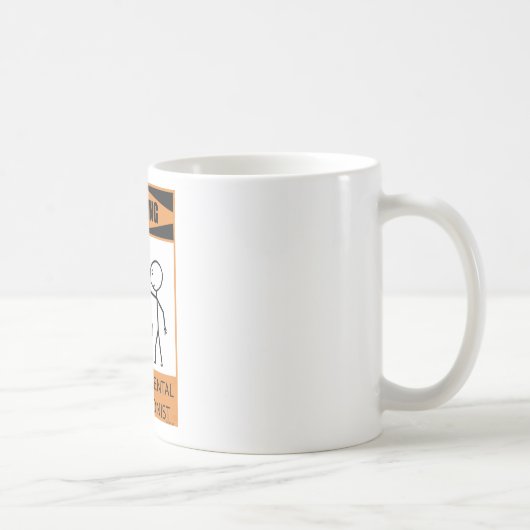 Warnender Temperamental Schlagzeuger Kaffeetasse (Rechts)