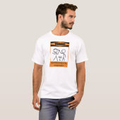 Warnender Temperamental Schlagzeuger T-Shirt (Vorne ganz)