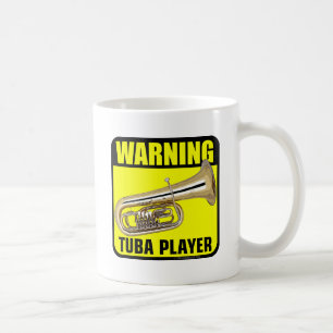 Warnender Tuba-Spieler Kaffeetasse