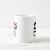 Warnender WÜTENDER WISSENSCHAFTLER AN ARBEIT Tasse (Mittel)