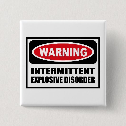Warnender ZEITWEILIGER EXPLOSIVER STÖRUNG Knopf Button (Vorderseite)