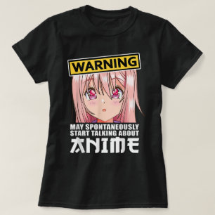 Warnendes Anime-Liebhaber Lustiges Design T-Shirt