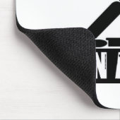 Warnendes DJ in der AktionsMausunterlage Mousepad (Ecke)