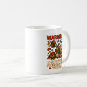 Warnendes Eichhörnchen, das sich auf den Winter vo Kaffeetasse (VorderseiteRechts)